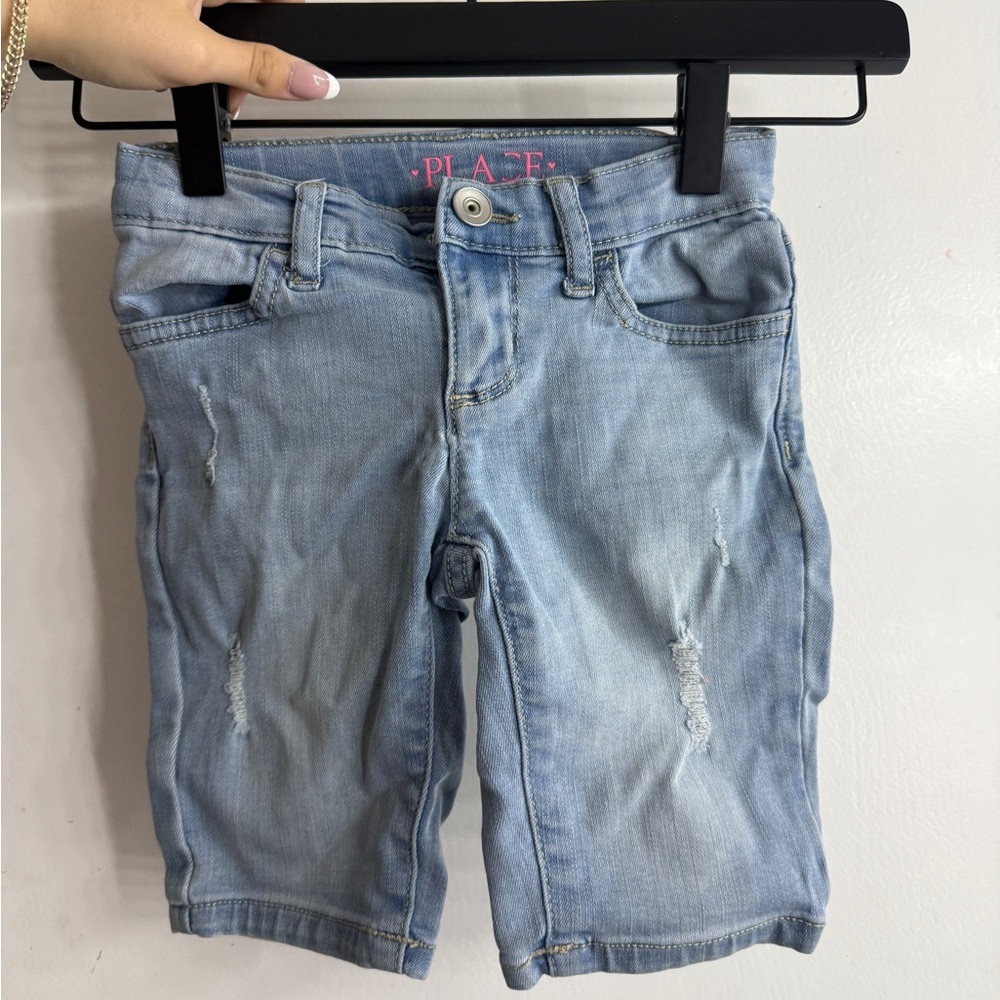 The Children’s Place Kids Distressed Light Blue Jeans